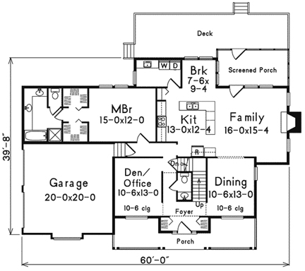 First Floor Plan image of KELLI House Plan